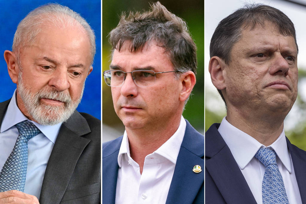 Datafolha: Lula bate Flvio Bolsonaro por 15 pontos e Tarcsio por 5 no 2 turno