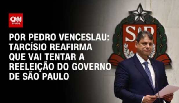 Tarcsio descarta disputar Presidncia em 2026 e aposta em reeleio