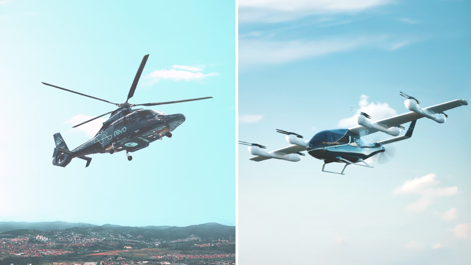 Revo explica como eVTOLs e helicópteros terão papéis complementares na mobilidade aérea urbana