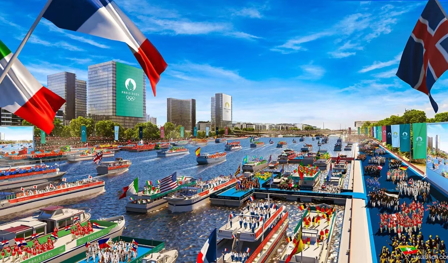 Jogos Olmpicos de Paris 2024: cerimonia comea s 14 horas com desfile no Rio Sena