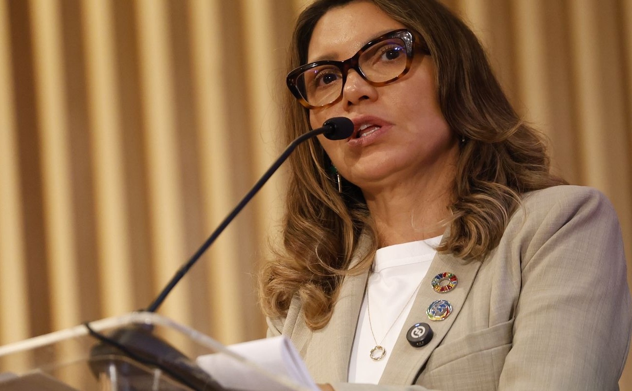 Em Moscou, Janja fala sobre polticas pblicas para a Aliana Global Contra a Fome e a Pobreza