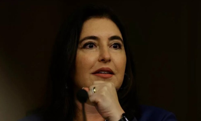Simone Tebet discute candidatura ao Senado por So Paulo com apoio do PT