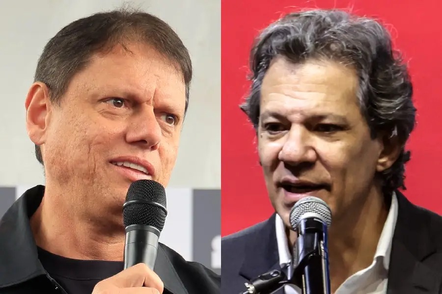Vantagem de Tarc�sio sobre Haddad diminui em nova pesquisa para o governo de S�o Paulo