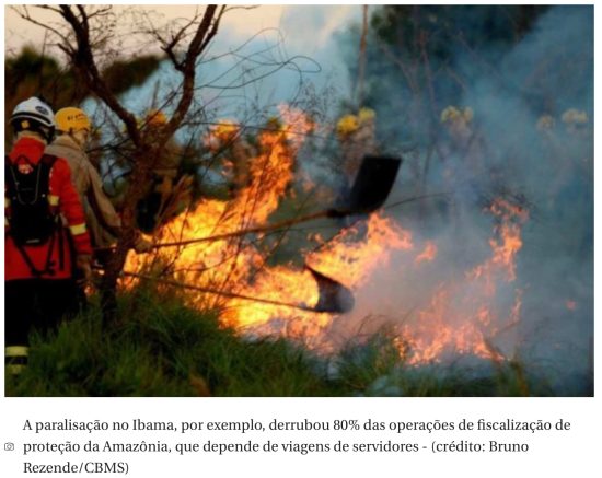 Nas entrelinhas: A caixa d'gua do Brasil est pegando fogo, por Luiz Carlos Azedo