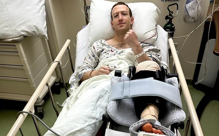 Mark Zuckerberg passa por cirurgia devido a lesão no joelho esquerdo
