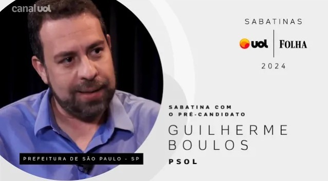 Boulos: Quero discutir So Paulo, mas  'inevitvel' polarizao com Nunes