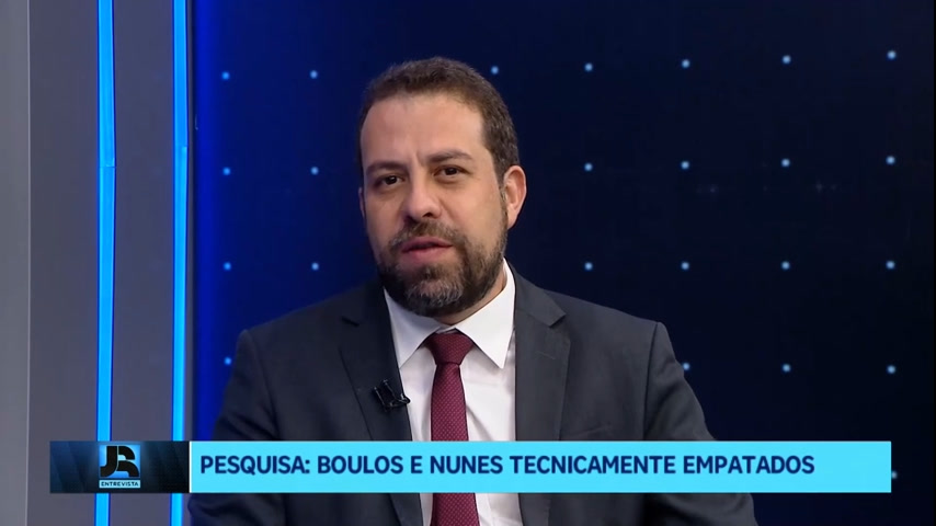 JR Entrevista: Boulos diz que, se eleito, convidar Lula e Tarcsio para discutir segurana em SP