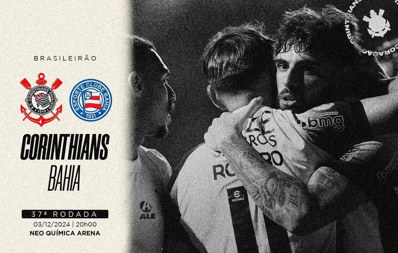 Corinthians recebe Bahia na Neo Qumica Arena com os dois times de olho na Libertadores