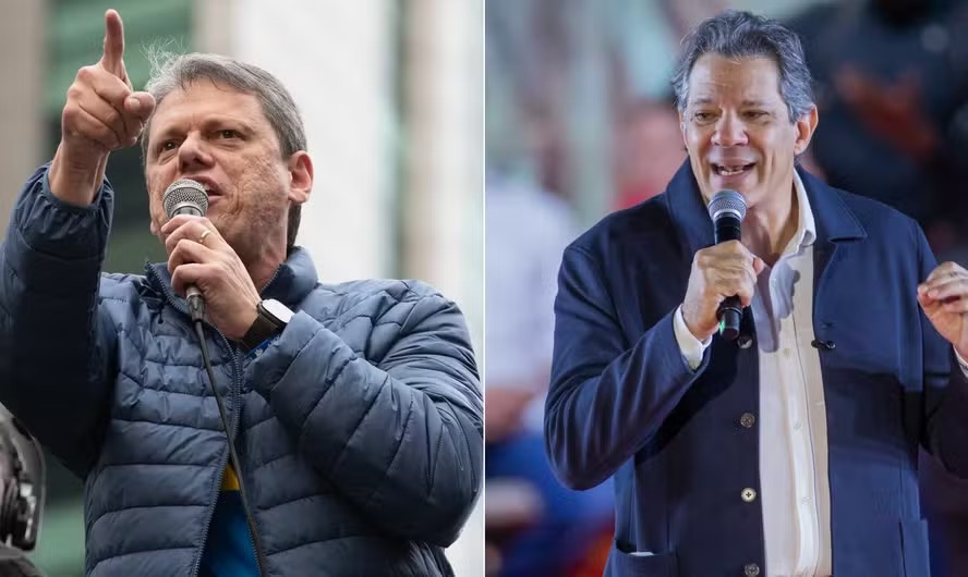 Quaest: Tarc�sio tem 44% e Haddad, 27% na disputa para o governo de S�o Paulo