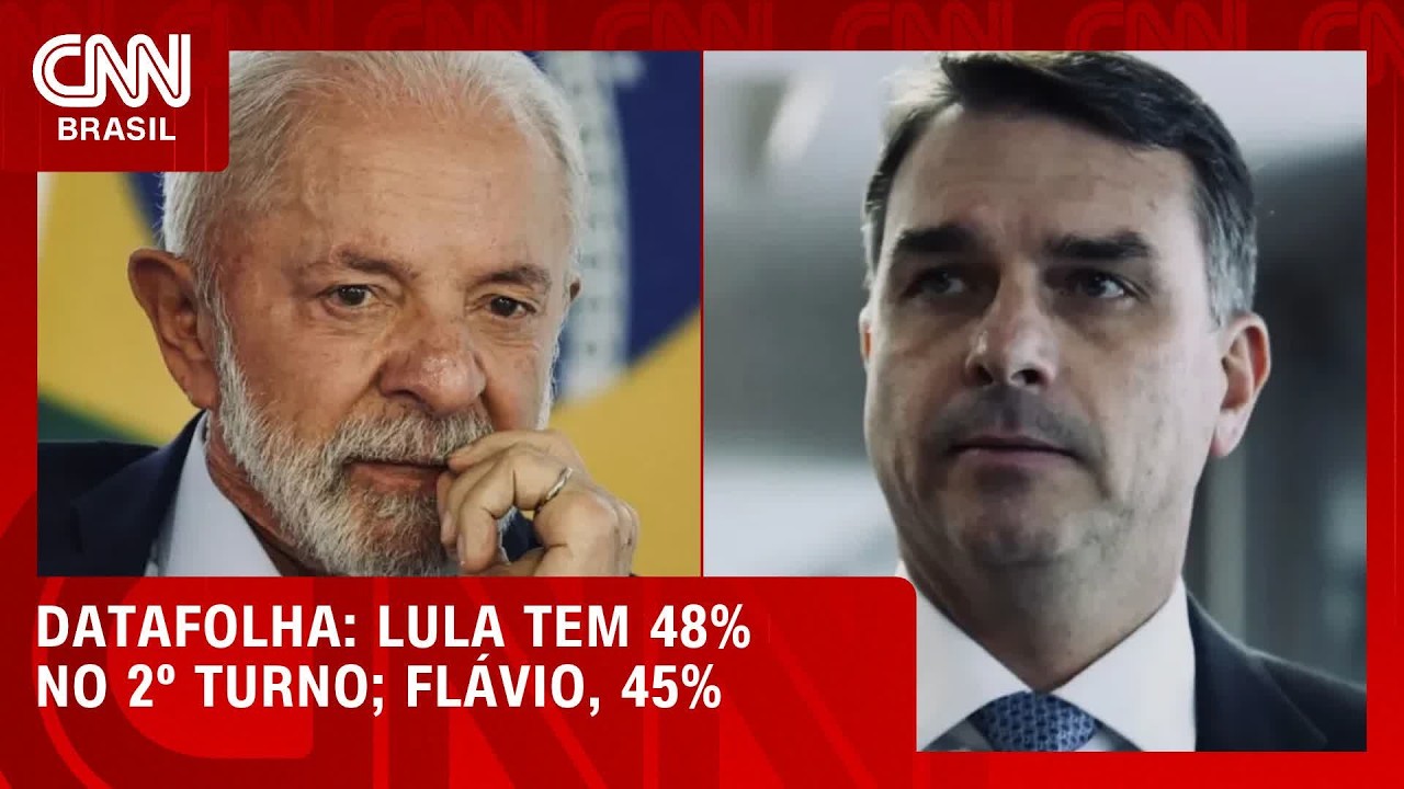 Datafolha: Lula tem 48% no 2� turno; Fl�vio, 45%