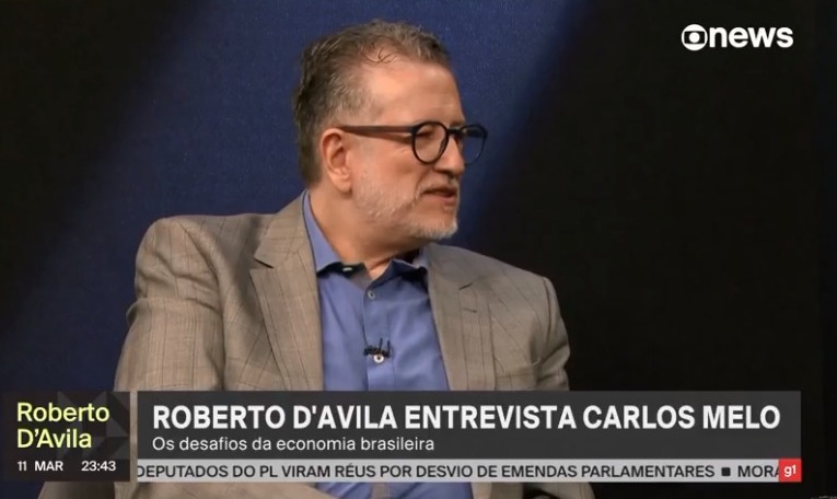 Roberto D'Avila entrevista Carlos Melo, na Globonews