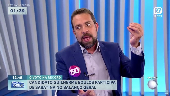 Boulos  entrevistado pela CBN, na ausncia de Ricardo Nunes ao debate da emissora