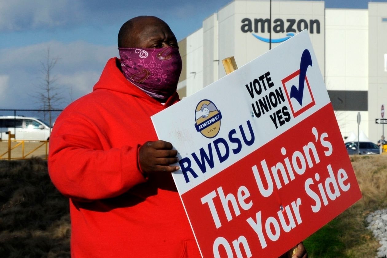 Workers Press Amazon Before Vote