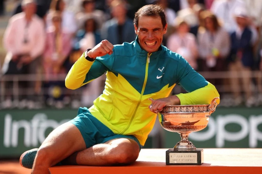 Rafael Nadal, 14 vezes Roland Garros, 22 Grand Slams