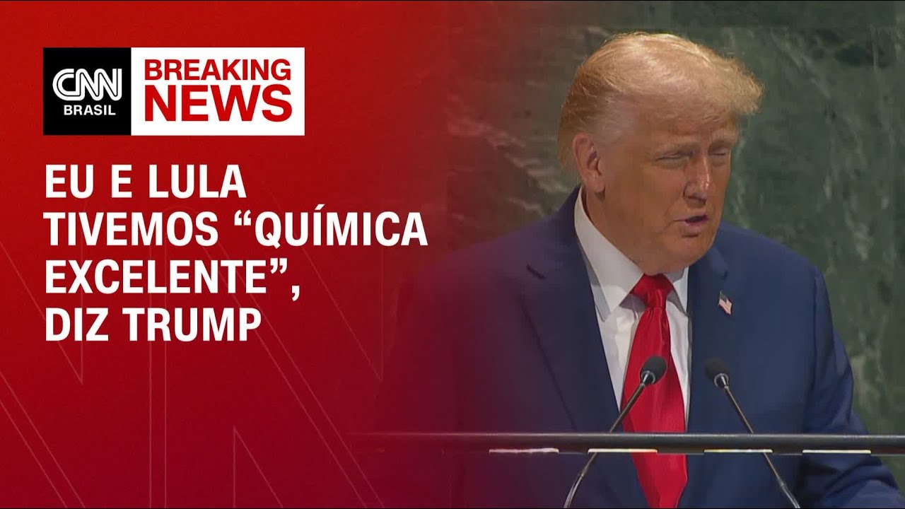Trump diz que abraou Lula na ONU e que concordaram em se encontrar